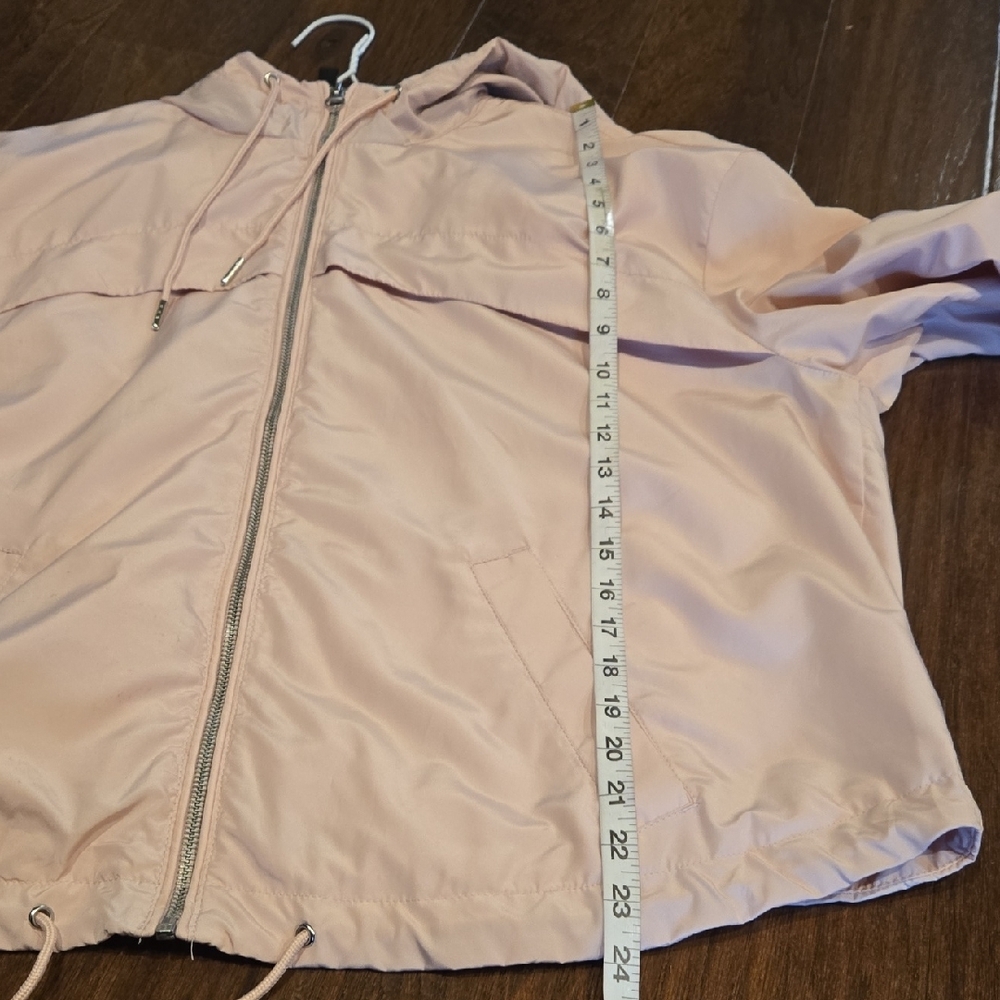 H&M Light Pink Hooded Utility Jacket Size L - Picture 5 of 8
